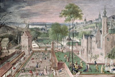 Lente in de Kasteeltuin, 1584 door Hans Bol
